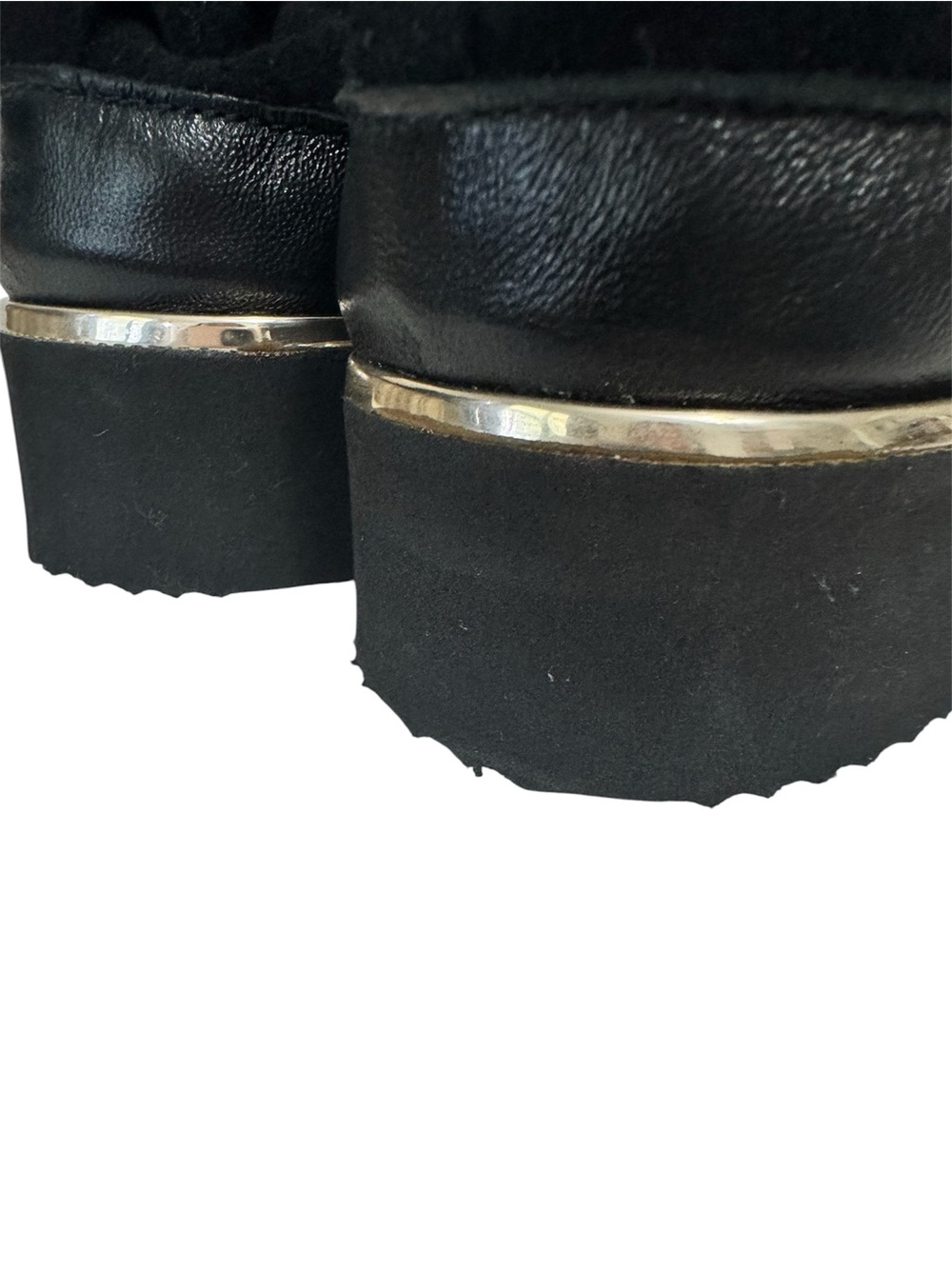 NEW Ron White Nalla Onyx Wedge Sneaker Cashmere Suede Teddy Bear Laces Italy - Picture 16 of 16